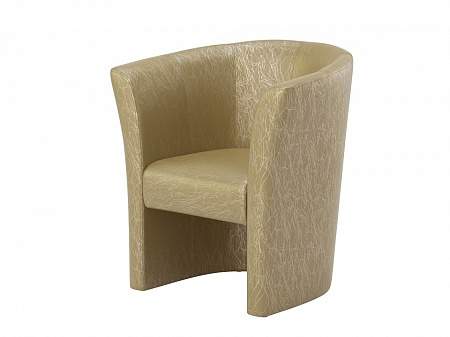 Кресло OrmaSoft, цвет: Экокожа Золото