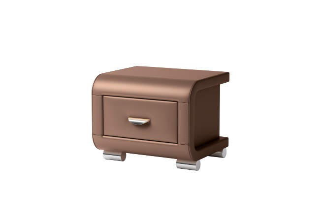 Тумба Orma Soft 3, цвет: Экокожа Медный перламутр