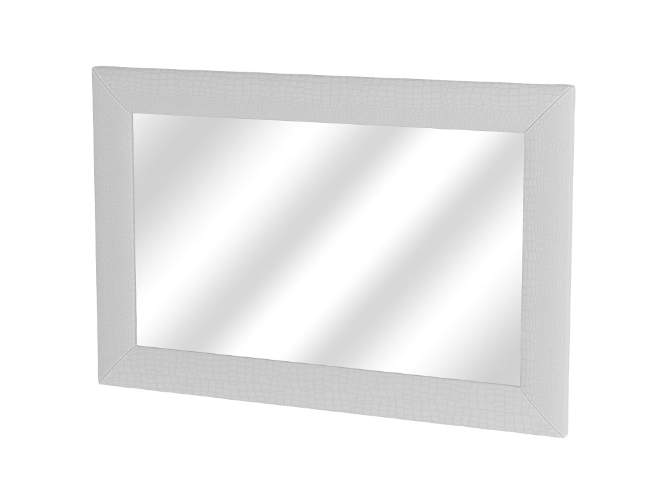 Зеркало OrmaSoft 2, цвет: Экокожа Кайман белый