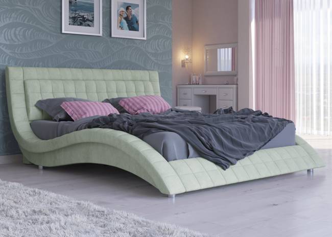 Кровать Атлантико, цвет: Лофти Олива Кровать Атлантико, цвет: Лофти Олива