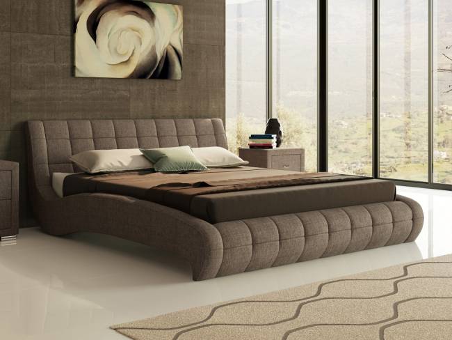 Кровать Nuvola 1, цвет: Глазго коричневый