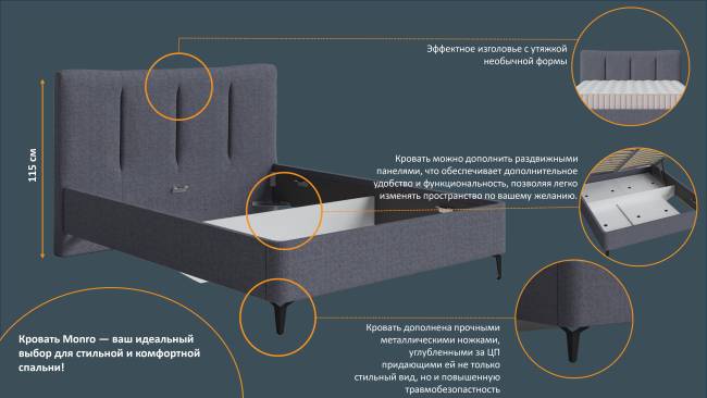 Кровать Monro