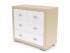 Комод Orma Soft 2 (4 ящика), цвет: Экокожа Кремовая с белым