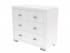 Комод Orma Soft 2 (4 ящика), цвет: Экокожа Белая