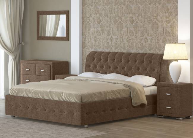 Кровать Como 4, цвет: Глазго Коричневый Кровать Como 4, цвет: Глазго Коричневый