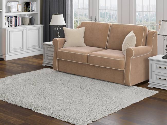 Диван Synergy Grace, цвет: ткань-велюр Forest 730 фото в интерьере