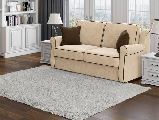 Диван Synergy Grace, цвет: ткань-велюр Soft 2 фото в интерьере