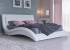Кровать Атлантико  с подъемным механизмом, цвет: Экокожа Белая