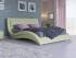 Кровать Атлантико с подъемным механизмом, цвет: Экокожа Зеленое яблоко