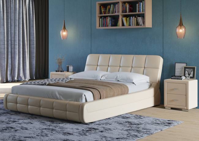 Кровать Corso 6, цвет: Бежевый перламутр Кровать Corso 6, цвет: Бежевый перламутр