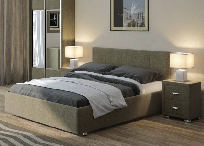 Кровать Como 3, цвет: Глазго Коричневый